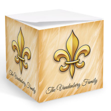 Fleur de lis Memo Cube