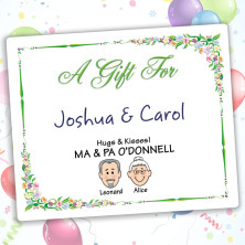 Floral Family Gift Label