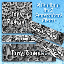 Gear Head Waterproof Name Labels For Kids