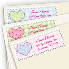 Gingham Address Label Assortment Pack