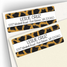 Giraffe Pattern Address Labels