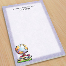Globe Teacher Large Note Pads