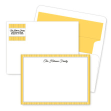 Gold Stripes Artistic Correspondence Card Ensembles