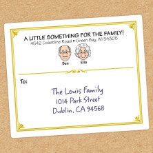 Golden Family Shipping Label