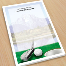 Golf Design 4 Large Note Pads