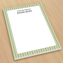 Green Stripes Small Note Pads