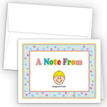 Gumballs Foldover Family Note Card