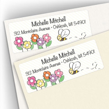 Happy Bumblebee Address Labels