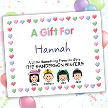 Hearts 1 Family Gift Label