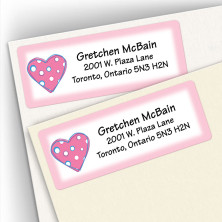 Hearts 2 Address Labels
