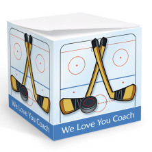 Hockey Memo Cube
