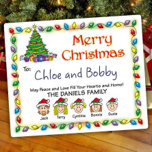 Holiday Lights Christmas Gift Label
