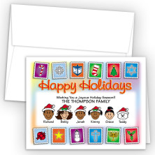 Holiday Stamps Happy Holiday Fold Note