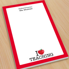 I Heart Teaching Large Note Pads