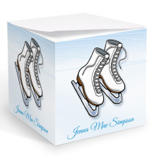 Ice Skating Memo Cube