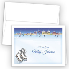 Ice Skating Note Card