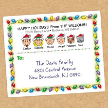 Lights Family Shipping Labels