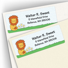 Lovable Lion Address Labels