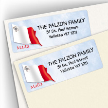 Maltese Flag Address Labels