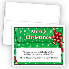Merry Christmas Envelope Holiday Cards