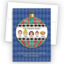 Merry Christmas Ornament Style H Christmas Cards
