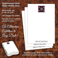 Monogram 4 Note Sheet Refill