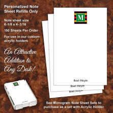 Monogram 12 Note Sheet Refill