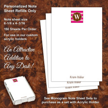 Monogram 18 Note Sheet Refill