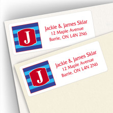 Monogram Address Label 10