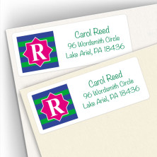 Monogram Address Label 14