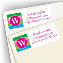 Monogram Address Label 15