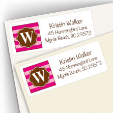 Monogram Address Label 18