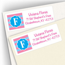 Monogram Address Label 6