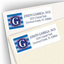 Monogram Address Label 7