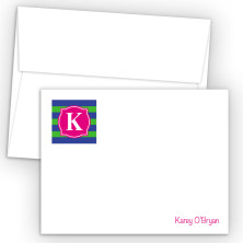 Monogram Flat Note Card 9