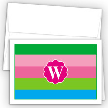 Monogram Fold Over Note Cards 15