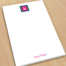 Monogram Note Pad 9 - Large