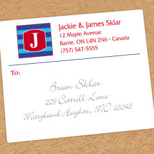 Monogram Shipping Labels 10