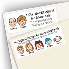 family address labels, return address labels