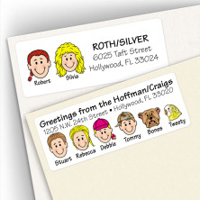 family address labels, return address labels