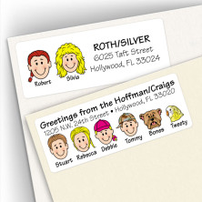 Multiple Last Name Address Label