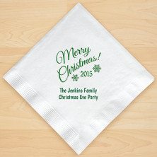 Christmas Napkin Design 16 Personalized Christmas Lunch-Dinner Napkins