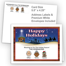 Nativity Happy Holidays Fold Note Set
