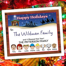 Nativity Holiday Gift Label