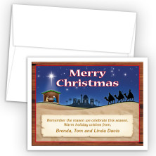 Nativity Merry Christmas Holiday Cards