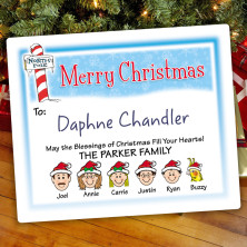 North Pole Christmas Gift Label