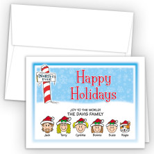North Pole Happy Holiday Fold Note
