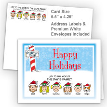 North Pole Happy Holidays Fold Note Set