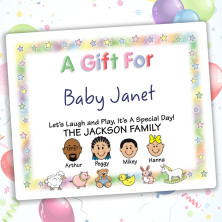 Nursery Family Gift Label