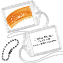 Orange Watercolor Mini Bag Tags